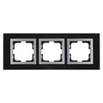 TRIPLE  FRAME STYLE GLASS BLACK